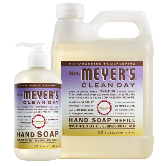Compassion Flower Liquid Hand Soap & Refill Set