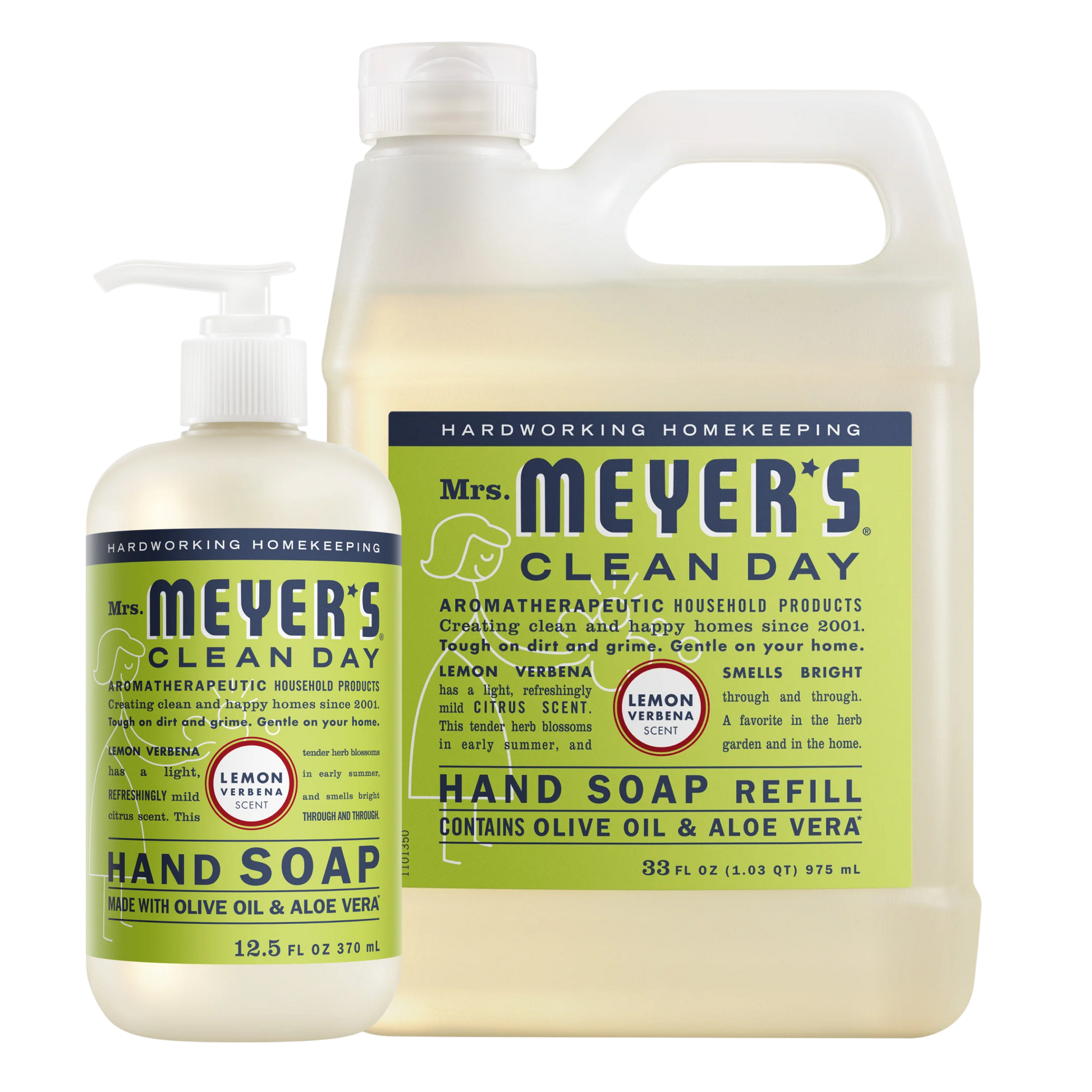 Lemon Verbena Liquid Hand Soap & Refill Set