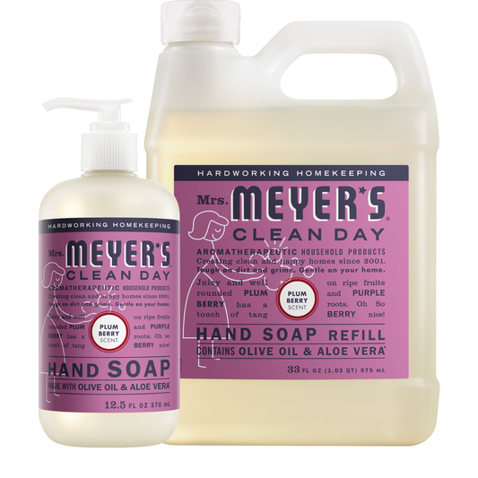 Plum Berry Liquid Hand Soap & Refill Set