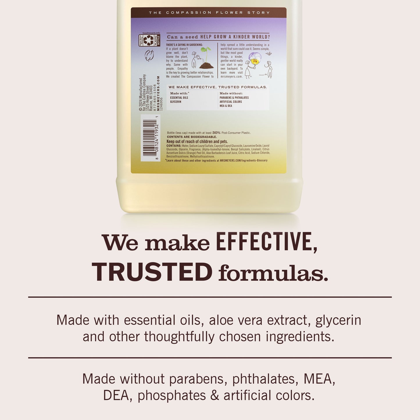 Compassion Flower Dish Soap Refill