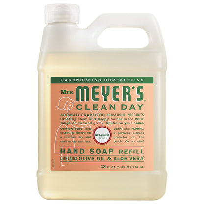 Geranium Liquid Hand Soap & Refill Set